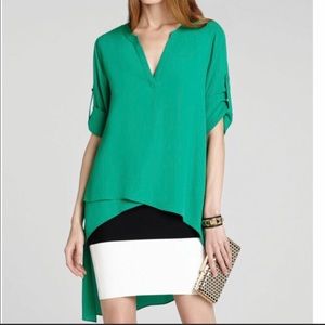 BCBG MAX AZRIA Asymmetrical Blouse